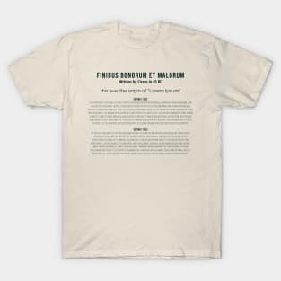 Lorem Ipsum Origin T-Shirt